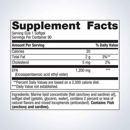OmegaGenics Fish Oil EPA 1200 mg, MGS